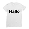 hallo Ladies Fitted T-Shirt