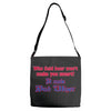 beer t shirt who said beer won't make you smart it made bud wiser funn Adjustable Strap Totes