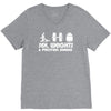 sex weights and protein shakes V-Neck Tee