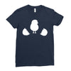 Chicken and Little Chick Ladies Fitted T-Shirt