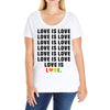 Love Is Love Ladies Curvy T-Shirt