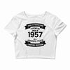 Premium Vintage 1957 Crop Top