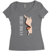 come here Women's Triblend Scoop T-shirt