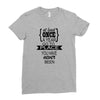go to a place you have never been Ladies Fitted T-Shirt