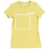 think outside the box Ladies Fitted T-Shirt