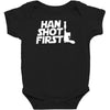 popular han shot first Baby Bodysuit