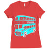 london double decker bus Ladies Fitted T-Shirt