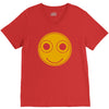 funny smiley face V-Neck Tee