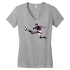 lionel messi 3 Women's V-Neck T-Shirt