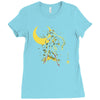 the moon Ladies Fitted T-Shirt