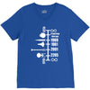 spaceship timeline funny  sci fi star retro wars trek joke cool V-Neck Tee