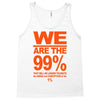 we are the 99% t shirt occupy wall street anti corporate greed black Tank Top