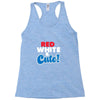 red white and cute Racerback Tank