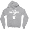get nogged up funny Zipper Hoodie