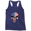 skull u.s.a. back Racerback Tank