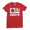 wm 74 germany world cup 1974 retro football Ladies Fitted T-Shirt
