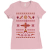 shiny sweater Ladies Fitted T-Shirt