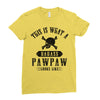 This Is What A Bad Ass Pawpaw Looks Like Ladies Fitted T-Shirt