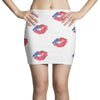 4th of July Lip Mini Skirts
