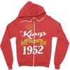 kings are born in 1952 Zipper Hoodie