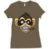 monkey Ladies Fitted T-Shirt