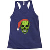 santa clous skeleton Racerback Tank