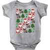christmas pixel Baby Bodysuit