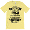 Super Cool Mimi Of A Freaking Awesome Granddaughter T-Shirt