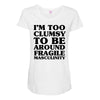 too clumsy Maternity Scoop Neck T-shirt