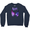 galaxy cartoon hands dope Crewneck Sweatshirt