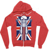 british biker Zipper Hoodie