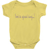 don't be afraid Baby Bodysuit