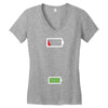 Mommy Dead Battery Women's V-Neck T-Shirt