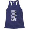boat hair don't care Racerback Tank