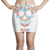 loco coco skul Mini Skirts