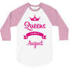queens are born in august 3/4 Sleeve Shirt