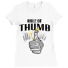 rule of thumb Ladies Fitted T-Shirt