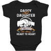 daddy and daughter  always heart to heart Baby Bodysuit