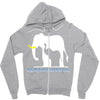 only elephants should wear ivory Zipper Hoodie