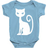 white cat funny Baby Onesie