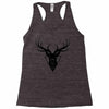 deer head vector Racerback Tank