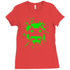 space invader 2 splat Ladies Fitted T-Shirt