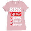 Sex Yes Please Ladies Fitted T-Shirt