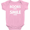 boobs real smile fake Baby Bodysuit