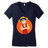 monkey d. luffy Women's V-Neck T-Shirt