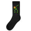 pumpkin skeleton dabbing Socks
