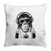 monkey hipster Throw Pillow