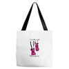 i run like a girl try to keep up Tote Bags