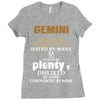 Gemini Hated By Many Wanted By Plenty Disliked By Some Confronted By N Ladies Fitted T-Shirt