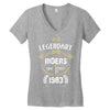 legendary riders are born in 1983 Women's V-Neck T-Shirt